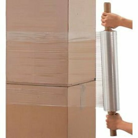 GOODWRAPPERS Stretch Wrap W/Extended Core Handle, Cast, 80 Gauge, 20"Wx1000'L, Clear PVT208GI